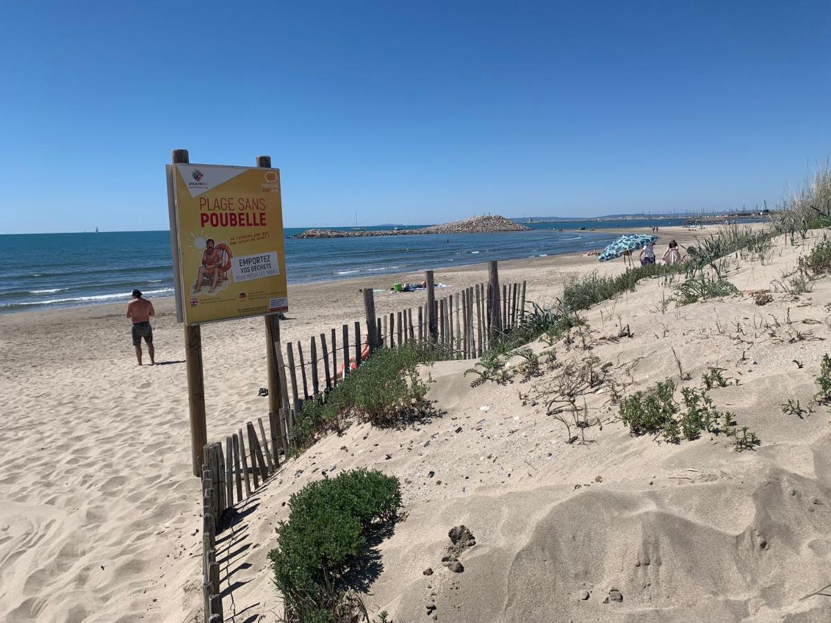 La Mer Et La Plage Au Bout Du Parc Appartement 4 Couchages Avec Jardin La Grande-Motte Kültér fotó